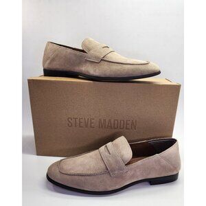 Steve Madden Traviss Loafer Mens Size 10 Desert Tan Suede Slip On Shoes